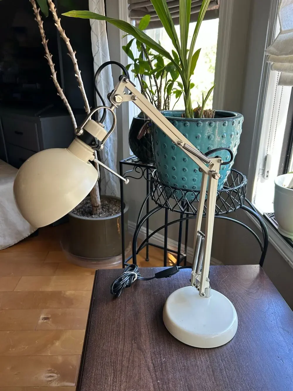 IKEA FORSA Cream Desk Work Lamp Adjustable Arm Head Metal Light Arcitect